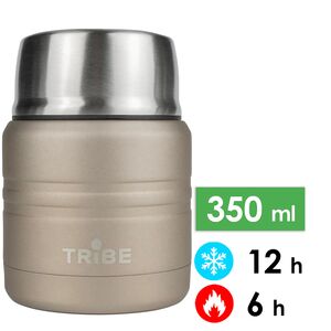 Термос для їжі з ложкою Tribe Food Jar (Beige) на 350 мл, Об'єм: 350, Колір: Beige
