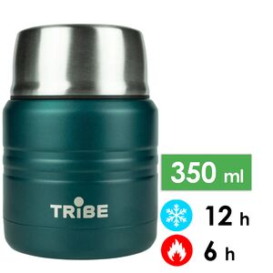 Термос для їжі з ложкою Tribe Food Jar (Ocean) на 350 мл, Об'єм: 350, Колір: Ocean
