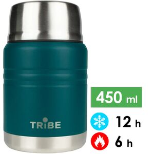 Термос для їжі з ложкою Tribe Food Jar (Blue) на 450 мл, Об'єм: 450, Колір: Blue