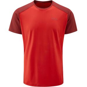 Футболка чоловіча Rab Force (Ascent Red/Oxblood Red), Колір виробника: Ascent Red/Oxblood Red, Розмір: L