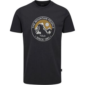 Футболка чоловіча Rab Stance Alpine Peak (Beluga), Колір виробника: Beluga, Розмір: L