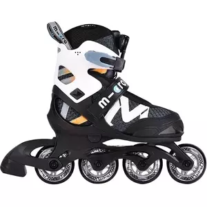 Дитячі роликові ковзани Micro Shaper (Black/White), інлайн, Колір виробника: Black/White, Розмір виробника: 25-28