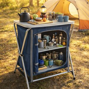 Розкладний стіл-кухня з шафкою Pinguin Kitchen S - 60x50x66 см