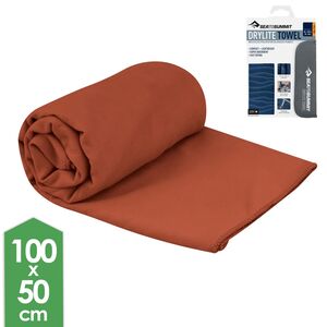 Швидкосохнучий рушник з мікрофібри з чохлом Sea to Summit DryLite Towel - M (Picante), 100x50 см, Тип розміру: M, Колір: Picante