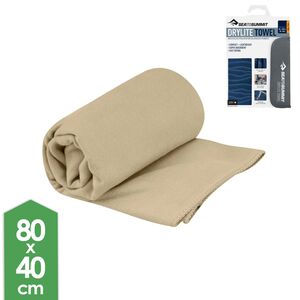 Швидкосохнучий рушник з мікрофібри з чохлом Sea to Summit DryLite Towel - S (Desert), 80x40 см, Тип розміру: S, Колір: Desert