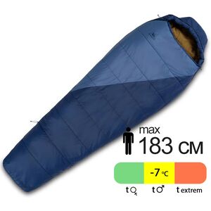 Демісезонний туристичний спальник Kelty Cosmic Synthetic 20 Regular до -7&deg;C: з капюшоном, Максимальний зріст користувача: 183, Колір: Pageant Blue/Bering Sea, Сторона застібки: права
