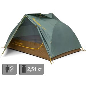 2-місний намет Sea to Summit Ikos Evo TR2: двошаровий, 3-сезонний, Кількість місць: 2, Колір: Laurel Wreath