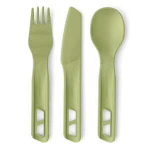 Туристичний набір пластикових столових приборів Sea to Summit Horizon - 3 предмети (Tarragon): ложка, виделка, ніж, Колір виробника: Tarragon