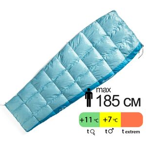 Літній пуховий спальник-ковдра Sea to Summit Traveller +7C - Regular до +7&deg;C, Максимальний зріст користувача: 185, Колір: Aqua Sea, Сторона застібки: ліва