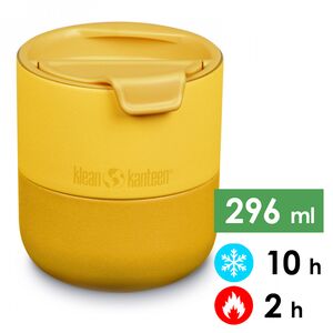 Термокружка для кави Klean Kanteen Rise Lowball Flip (Old Gold) на 296 мл, Об'єм: 296, Колір: Old Gold