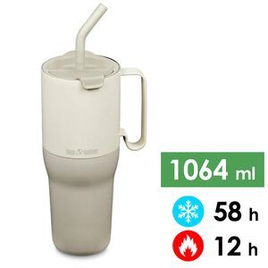 Термокружка з трубочкою та ручкою Klean Kanteen Rise (Tofu) на 1064 мл, Об'єм: 1064, Колір: Tofu