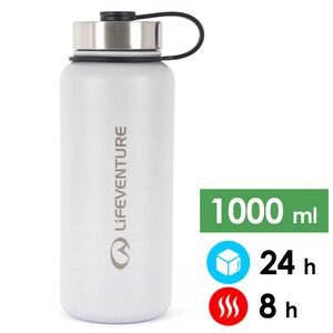Термопляшка Lifeventure SS Flask (Light Grey) на 1000 мл, Об'єм: 1000, Колір виробника: Light Grey