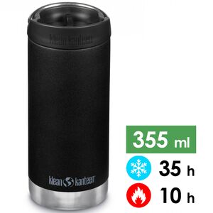 Термокружка для кави Klean Kanteen TKWide Cafe (Black) на 355 мл: герметична кришка, Об'єм: 355, Колір: Black