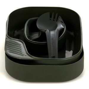 Туристичний набір столового посуду Wildo Camp-A-Box - Light (Olive Green) на 1 особу, харчовий пластик, Тип комплекту: Light, Колір: Olive Green