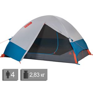 4-місний намет Kelty Late Start 4 2023: двошаровий, Кількість місць: 4, Колір: Grey