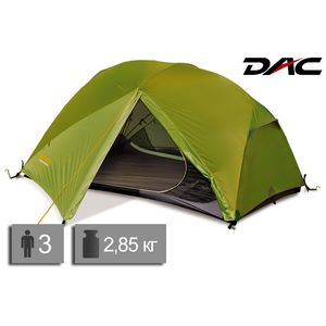 3-місний ультралегкий намет Pinguin Aero 3 DAC: двошаровий, Кількість місць: 3, Колір: Green