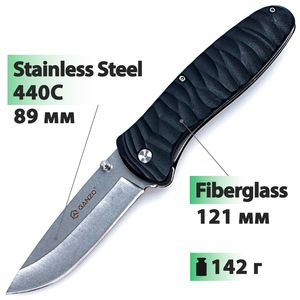 Ніж Ganzo G6252 (Black), Колір руків'я: Black