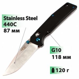 Ніж Firebird by Ganzo FB7601 (Black), Колір руків'я: Black