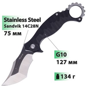 Ніж Ruike P881 (Black), Колір руків'я: Black