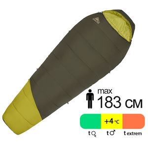 Демісезонний туристичний спальник Kelty Mistral 40 Regular 2025 до +4&deg;C: з капюшоном, Максимальний зріст користувача: 183, Колір: Grape Leaf, Сторона застібки: права