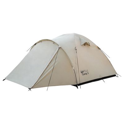 3-місний намет Tramp Camp 3 (Sand): двошаровий, з тамбуром, Кількість місць: 3, Колір: Sand/Black, зображення 4
