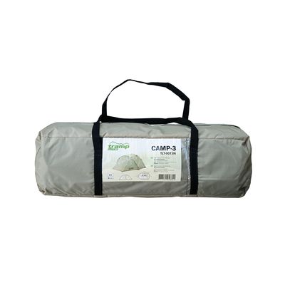 3-місний намет Tramp Camp 3 (Sand): двошаровий, з тамбуром, Кількість місць: 3, Колір: Sand/Black, зображення 28