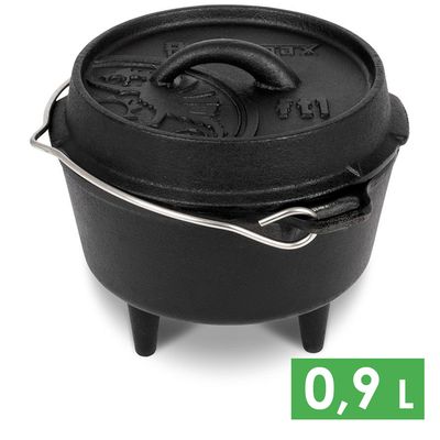 Чавунний казан-жаровня на ніжках Petromax Dutch Oven на 0,9 л, Тип конструкції: з ніжками, Об'єм: 0,9
