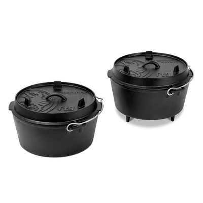 Чавунний казан-жаровня на ніжках Petromax Dutch Oven на 7,5 л, Тип конструкції: з ніжками, Об'єм: 7,5, зображення 4