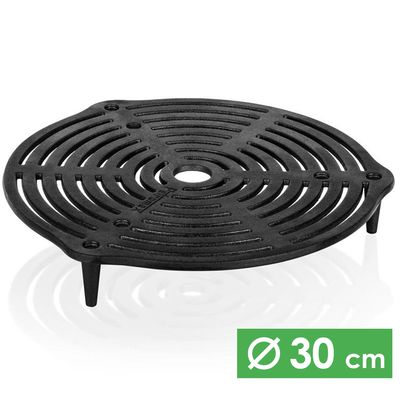 Чавунна підставка з ніжками 4-в-1 Petromax Cast-Iron Stack Grate для казанів-жаровень Dutch Oven, 30 см, Різновид: Ø30 см, з ніжками