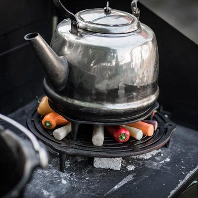 Чавунна підставка з ніжками 4-в-1 Petromax Cast-Iron Stack Grate для казанів-жаровень Dutch Oven, 30 см, Різновид: Ø30 см, з ніжками, зображення 2