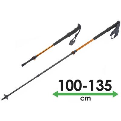 Трекінгові палиці Pinguin Shock FL/TL Foam (Orange), 100-135 см, Тип розміру: 100-135, Колір: Orange