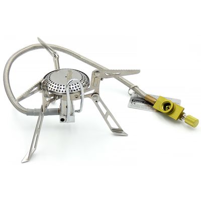 Туристичний газовий пальник зі шлангом та підігрівом Pinguin Mantis під різьбовий балон