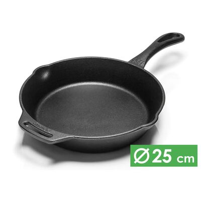 Чавунна сковорода Petromax Fire Skillet, Ø25 см (з довгою ручкою), Тип конструкції: з довгою ручкою, Діаметр верхній: 25