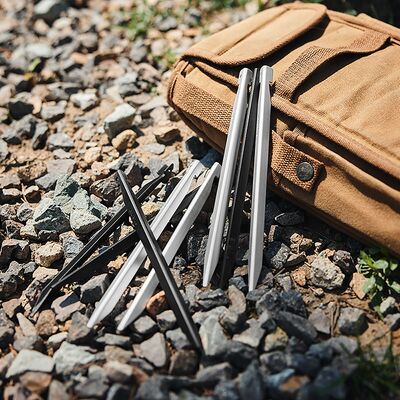 Набір кілочків Naturehike CNK2300ZP016 - Black (200 мм), 8 шт., Довжина: 20, Колір виробника: Black, зображення 7