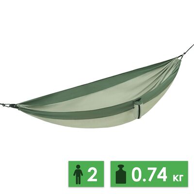 Туристичний гамак Naturehike NH21DC011 - Double (Light Bean Green) (з кріпленнями), Тип розміру: Double, Колір виробника: Light Bean Green