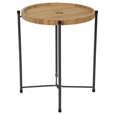 Розкладний столик з бамбуковою стільницею Bo-Camp Carnaby M - 32x32x36 см, зображення 4