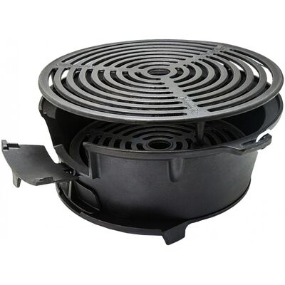 Портативний чавунний гриль для вугілля 2 в 1 Petromax Fire Barbecue Grill, зображення 4