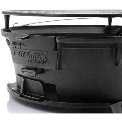 Портативний чавунний гриль для вугілля 2 в 1 Petromax Fire Barbecue Grill, зображення 5