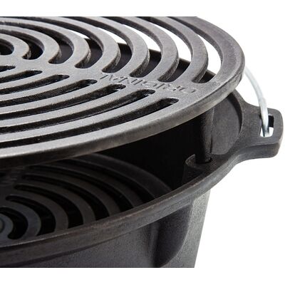 Портативний чавунний гриль для вугілля 2 в 1 Petromax Fire Barbecue Grill, зображення 7