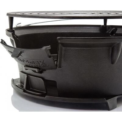 Портативний чавунний гриль для вугілля 2 в 1 Petromax Fire Barbecue Grill, зображення 9