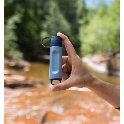 Фільтр-трубочка для пиття води LifeStraw Peak Solo (Mountain Blue), Колір резервуару: Mountain Blue, зображення 4