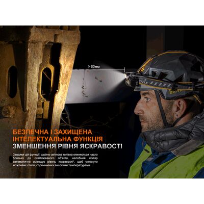Налобний ліхтар з акумулятором та функцією павербанк Fenix HM75R з червоним світлом, USB Type-C, зображення 17