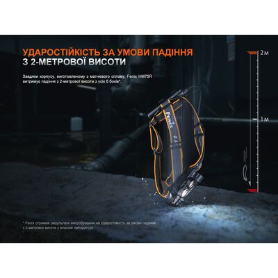 Налобний ліхтар з акумулятором та функцією павербанк Fenix HM75R з червоним світлом, USB Type-C, зображення 22