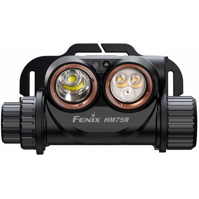 Налобний ліхтар з акумулятором та функцією павербанк Fenix HM75R з червоним світлом, USB Type-C, зображення 3