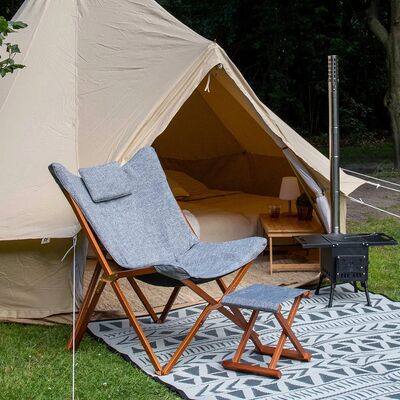 Кемпінговий розкладний стілець з подушкою Bo-Camp Bloomsbury L, Колір виробника: Grey, зображення 16