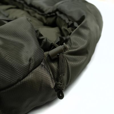 Демісезонний туристичний спальник Tribe Yukon 150 T-loft до -2°C: з капюшоном, Максимальний зріст користувача: 200, Колір: Olive, Сторона застібки: центр, зображення 8