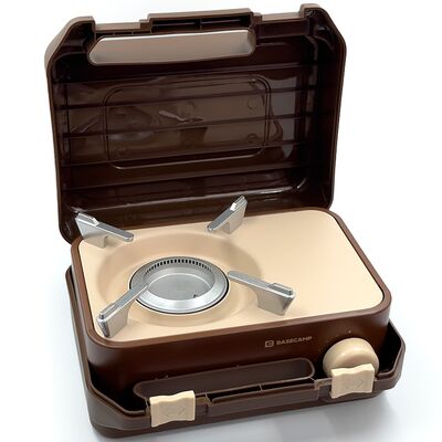 Туристична газова плитка BaseCamp Camping Stove Mokkiata (Brown) для цангових балонів, Колір виробника: Brown, зображення 6