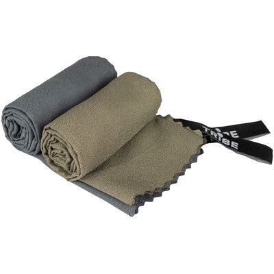 Ультралегкий рушник з мікрофібри з чохлом Tribe Bicycle Towel - L (Olive), 120x60 см, Тип розміру: L, Колір: Olive, зображення 4
