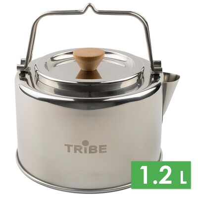 Туристичний чайник з заварником Tribe Kettle на 1,2 л, нержавіюча сталь
