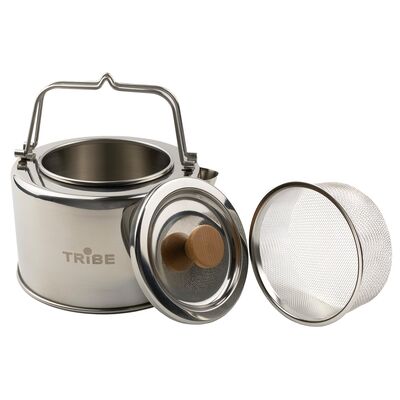 Туристичний чайник з заварником Tribe Kettle на 1,2 л, нержавіюча сталь, зображення 4
